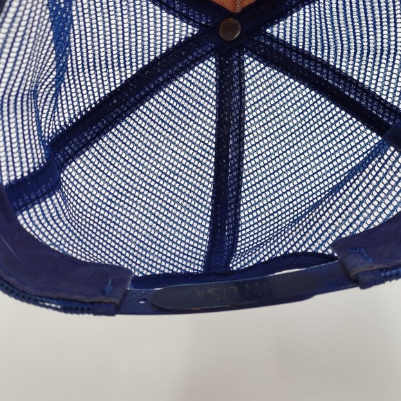 Geocel Water Shield Mesh Baseball Blue White Scrambled Eggs Snapback Hat Cap USA - Picture 8 of 10